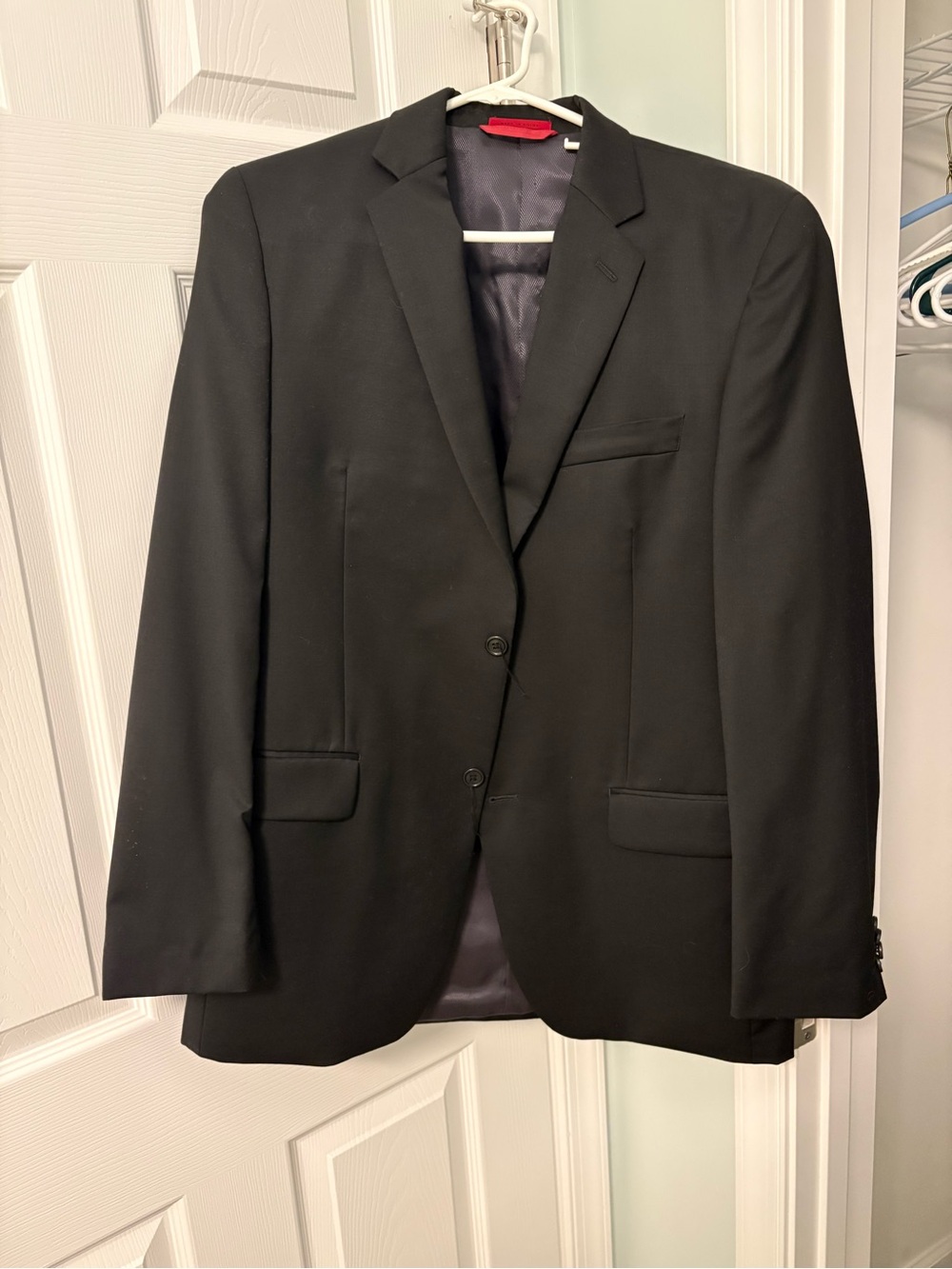 Men's Classic Black Two-Button Blazer